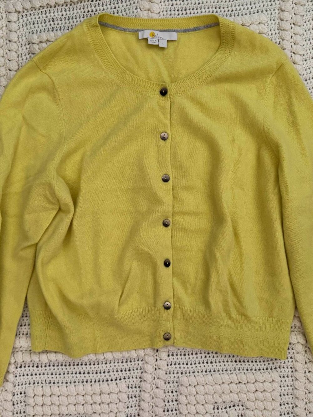Boden 100% cashmere cropped cardigan Large